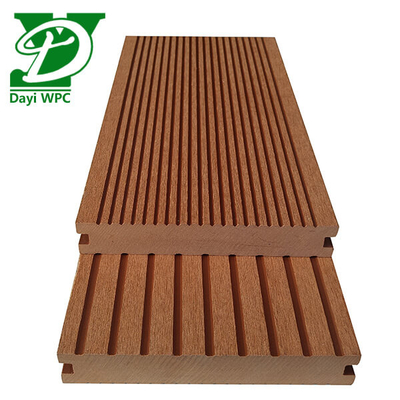 Modern Waterproof Composite Decking WPC Decking Material Perlindungan Kelembaban