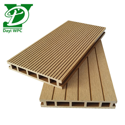 Papan Decking Komposit Kayu Plastik Wpc yang dapat disesuaikan Anti Jamur