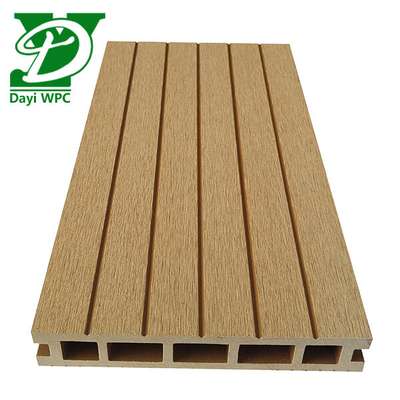 Papan Decking Komposit Kayu Plastik Wpc yang dapat disesuaikan Anti Jamur