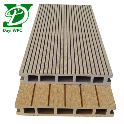 Papan Decking Komposit Kayu Plastik Wpc yang dapat disesuaikan Anti Jamur
