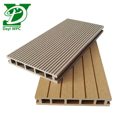 Papan Decking Komposit Kayu Plastik Wpc yang dapat disesuaikan Anti Jamur