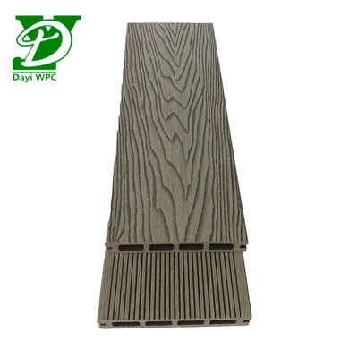 Tipe berongga WPC Modern Deck Komposit Decking Water Resistant