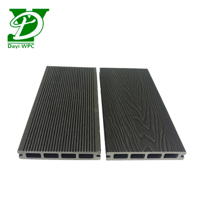 Modern Waterproof Kayu Plastik Komposit Decking Kerongkongan