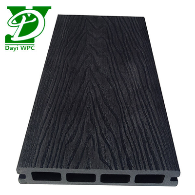 Modern Waterproof Kayu Plastik Komposit Decking Kerongkongan