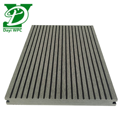 Modern Solid WPC Decking Wear Resistance WPC Deck Flooring Anti Jamur