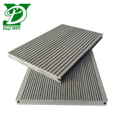Modern Solid WPC Decking Wear Resistance WPC Deck Flooring Anti Jamur