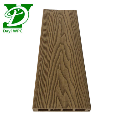 Gaya Kontemporer Waterproof WPC Komposit Decking Ramah Lingkungan