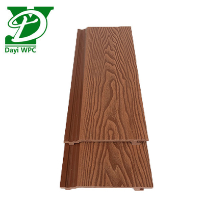 Panel dinding dekoratif komposit WPC bertulang tahan air 156*21mm