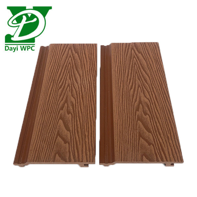 Panel dinding dekoratif komposit WPC bertulang tahan air 156*21mm