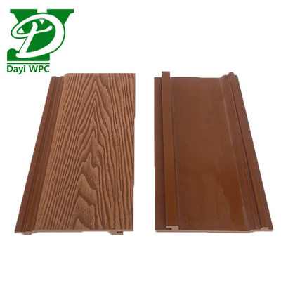Panel dinding dekoratif komposit WPC bertulang tahan air 156*21mm