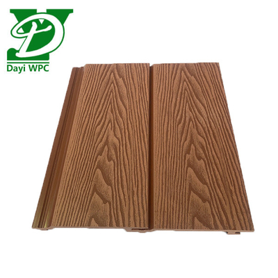 Panel dinding dekoratif komposit WPC bertulang tahan air 156*21mm
