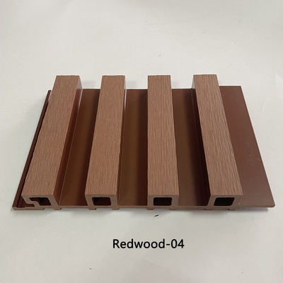 Premium Kayu Alam Biji Indoor WPC Wall Panel Wear Resisting