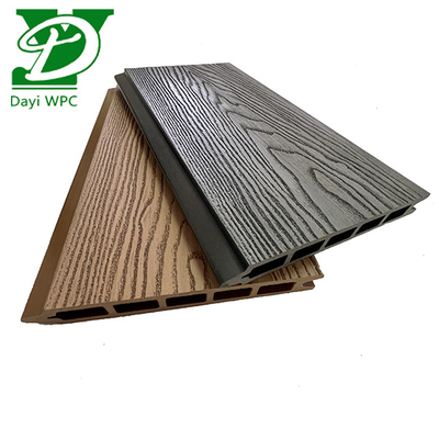 Papan WPC yang dapat disesuaikan pagar Kayu Plastik Untuk privasi tahan erosi