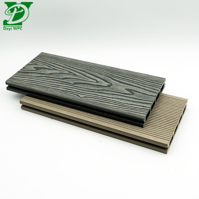 Versatile Decking Komposit Core Hollow Deep Embossed WPC