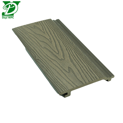 Decking kayu plastik komposit tahan cuaca Dekorasi dinding bangunan eksterior