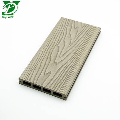 Papan Deking WPC Inti Berongga WPC Timbul Dalam 3D
